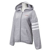 BCO03 AH7274 [HM モードミックスニットフリースジップパーカー レディース Lサイズ ミディアムグレイヘザー]