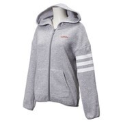 BCO03 AH7274 [HM モードミックスニットフリースジップパーカー レディース OTサイズ ミディアムグレイヘザー]