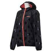 BCO16 AH7311 [SC ドットウィンドジップパーカー レディース OTサイズ ブラック/フラッシュレッド S15]