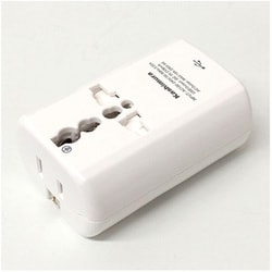 TI-165 [海外旅行用2口変換プラグ（A/C/CB/BF/O/SE） ＋USB 1ポート]