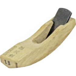 まめ鉋 極反り 剣型 (剣刃反鉋) 15mm