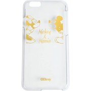 0303 [Disney クリアハードケース iPhone6/6s用 ミッキーミニーキス ゴールド]