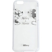 0304 [Disney クリアハードケース iPhone6/6s用 ミッキーミニーキス シルバー]
