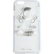 0310 [Disney クリアハードケース iPhone6/6s用 マイク正面 シルバー]