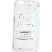 0318 [Snoopy クリアハードケース iPhone6/6s用 お昼寝スヌーピー シルバー]