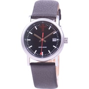 ラウンド レザーバンド ブラック クオーツ メンズ 正規輸入品 ASC-4973-05