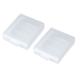 電池ケース 単3形用 2個セット クリア DG-BT3CLN