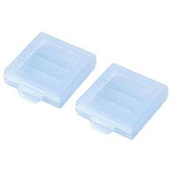 電池ケース 単4形用 2個セット ブルー DG-BT4BLN