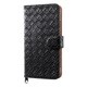BSIP15CLABK [iPhone 6/6s用 レザーケース 編込み調 ブラック]
