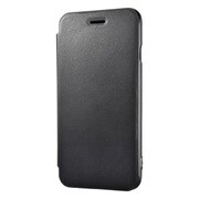 BSIP15CLFBK [iPhone 6/6s用 レザーケース フラップハード ブラック]