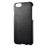 BSIP15CLNFPBK [iPhone 6/6s用 レザーケース フラップなしパンチング ブラック]