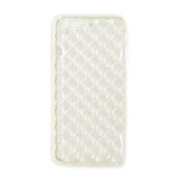1729IP6SA [iPhone 6/6s用 ダイヤモンドカットTPUソフトケース 端子保護キャップ一体型 ストラップホール付 ラメクリア]