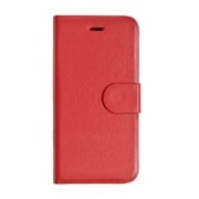 1798IP6SA [iPhone 6/6s用 SLIM FLAT CASE 薄型 手帳型ブックタイプ レザー調 レッド]