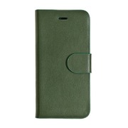 1804IP6SA [iPhone 6/6s用 SLIM FLAT CASE 薄型 手帳型ブックタイプ レザー調 ダークグリーン]