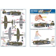 KW132105 [1/32スケール P-47D サンダーボルト レザーバック Squirt II/Miss Mutt デカールセット]