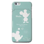 71126 [iPhone 6 4.7インチ用ミラー付きハードケース ミッキー＆ミニー シルエット]