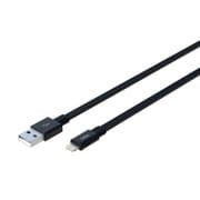 断線に強いフラットケーブル 1.0m ブラック AL-ACC51K