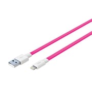 断線に強いフラットケーブル 1.0m ピンク AL-ACC51P