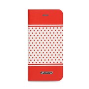 LP-I6SDLDTRD [iPhone 6s/6用 DOT デザインPUレザーカバー レッド]