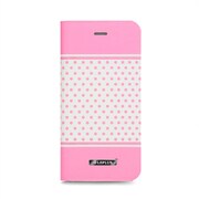 LP-I6SDLDTPK [iPhone 6s/6用 DOT デザインPUレザーカバー ピンク]