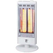 遠赤グラファイトヒーター 1000/750/500/250W 転倒時電源OFF 首振り機能付 ホワイト AEH-G103N(W)