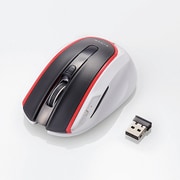 アイドリングストップマウス BlueLED 5ボタン 無線 レッド M-WK01DBRD