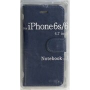 BJSL-IP6NV [iPhone 6用 手帳型ケース カード収納 ストラップ取付ホール付 ネイビー]