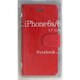BJSL-IP6RD [iPhone 6用 手帳型ケース カード収納 ストラップ取付ホール付 レッド]