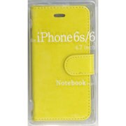 BJSL-IP6YL [iPhone 6用 手帳型ケース カード収納 ストラップ取付ホール付 イエロー]
