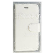 BJSL-IP6WH [iPhone 6用 手帳型ケース カード収納 ストラップ取付ホール付 ホワイト]