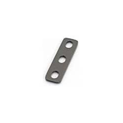 ユニバーサルステー ストレート 70mm(2.3mm厚) M8ボルト用/3PLCS スチール製ブラック塗装仕上げ 0900-529-10402