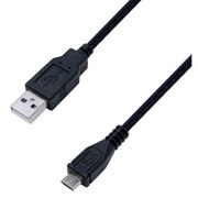USB充電ケーブル microUSB 2.1A 1.2m AJ-468