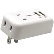 AJ-469 [AC充電器 1A USB：2ポート 2コンセントタイプ]