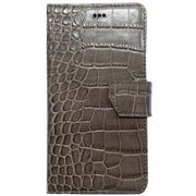 SW-LT1505-BR [iPhone 6s Premium Leather 本革二つ折り横開きプレミアムクロコダイル ブラウン]