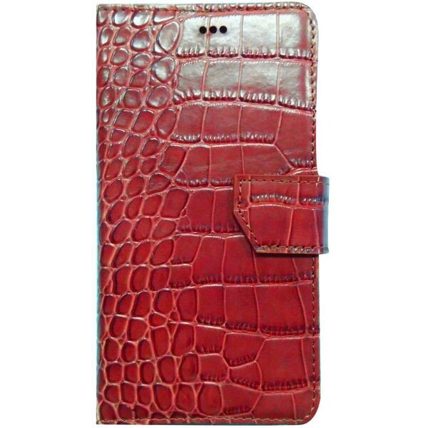 SW-LT1505-RE [iPhone 6s Premium Leather 本革二つ折り横開きプレミアムクロコダイル レッド]