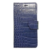 SW-LT1605-BL [iPhone 6s Plus Premium Leather 本革二つ折り横開きプレミアムクロコダイル ブルー]