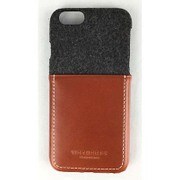 I6N06-15C621-03 [WETHERBY 15FW Pocket Bartype for iPhone 6/6s ダークグレイ/レッドブラウン]