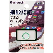OWL-HBIP01-GNW [iPhone6 Plus/5s/iPad mini3/iPad Air2用 指紋認証機能対応ホームボタンシール グリーンフレーム/ホワイト]