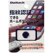 OWL-HBIP01-PUB [iPhone6 Plus/5s/iPad mini3/iPad Air2用 指紋認証機能対応ホームボタンシール パープルフレーム/ブラック]