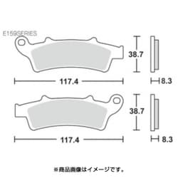 SBSブレーキパッド E159シリーズ 777-0159000