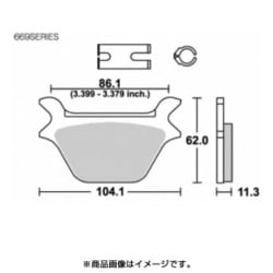 SBSブレーキパッド 669HF ハーレー 777-0669000