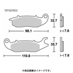 SBSブレーキパッド 797RSI(オフロードレーシング フロント/リヤ用) 777-0797077