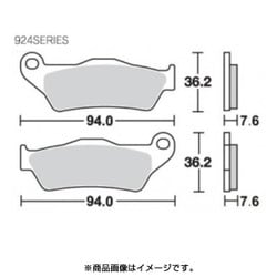 SBSブレーキパッド 924HF(ストリート フロント/リヤ用) 777-0924000