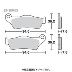 SBSブレーキパッド 924LS(ストリートエクセル リヤ用) 777-0924030