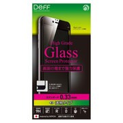 DG-IP6SG3FBK [iPhone 6/6s ガラスフィルム 透明クリア スタンダード 0.33mm ブラック]