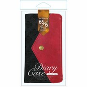 Bi6SP-02BK [iPhone 6 Plus/6s Plus ポケット付きブックタイプケース（アンティーク） ブラック]