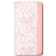 AB6652iP6S [Lace diary iPhone 6s/6 ピンク]