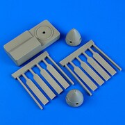 QIC48665 [1/48 レジンパーツシリーズ Tu-2用 プロペラ 4枚 ジグ付 シュントンモデル用]