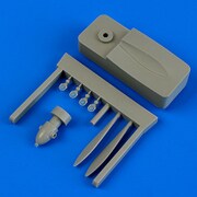 QIC72498 [1/72 レジンパーツシリーズ Ⅰ-153 プロペラ 「タイプA」 ジグ付 ICM用]