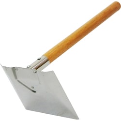 本職用 ステンレス左官用手鍬 木柄 450mm